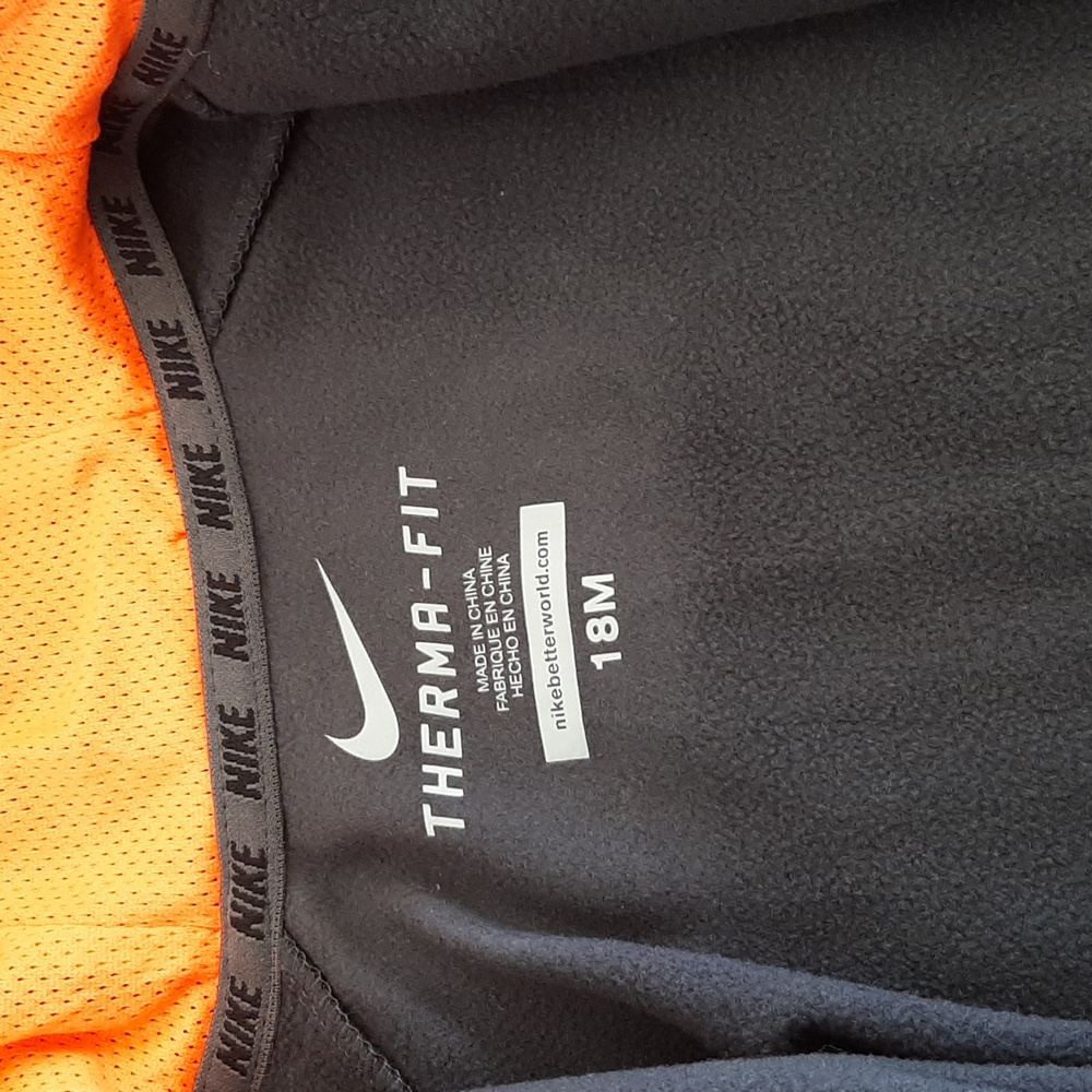 Nike Kids Dark Grey and Orange Hoodie Set - Picture 5 of 7